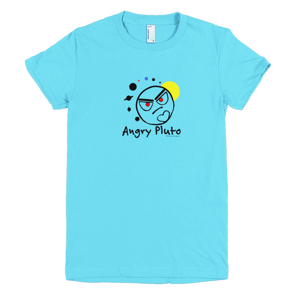 Angry Pluto Women's Crew T-shirt