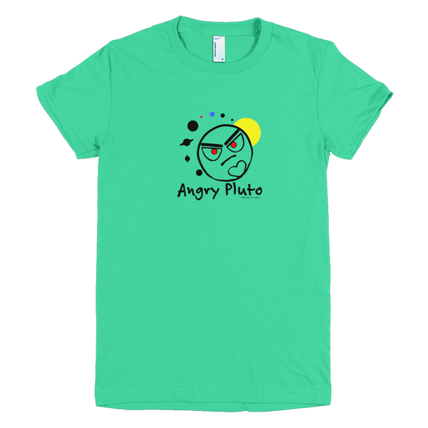 Angry Pluto Women's Crew T-shirt