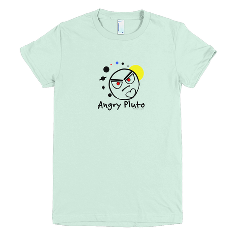 Angry Pluto Women's Crew T-shirt