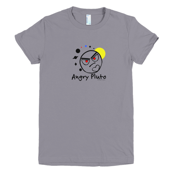 Angry Pluto Women's Crew T-shirt